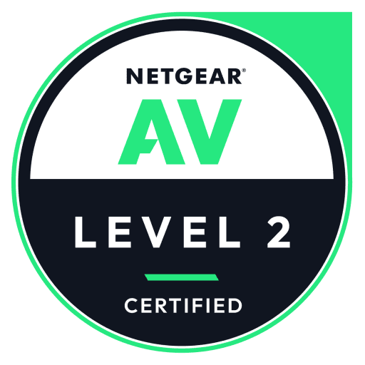 NETGEAR AV Level 2 certification badge